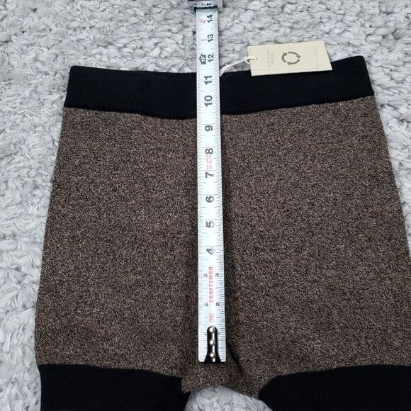 Nude Lucy Women’s Active Knit Shorts Organic Cotton Granite Size XS Brown Black - Picture 7 of 10